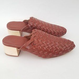 New Liberte Bondi Woven Leather Mules Flawed